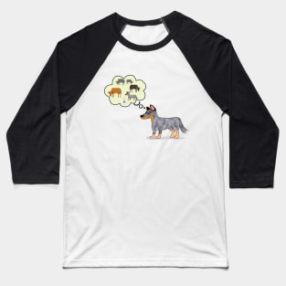 Blue heeler and westie love cattle Baseball T-Shirt